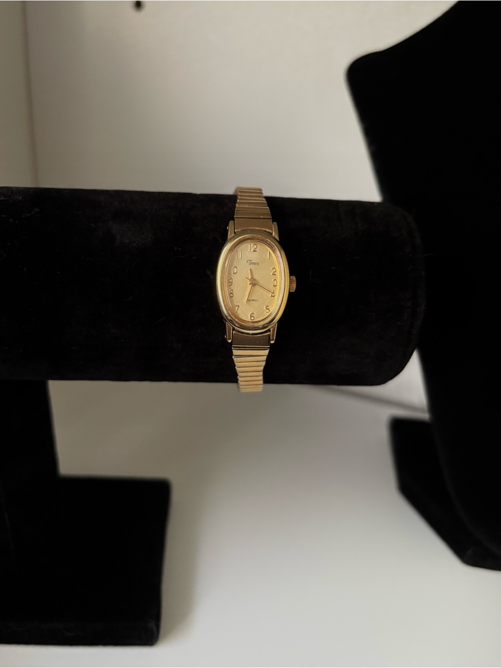 Timex Cavatina Ladies Quartz Gold-Tone Oval Watch